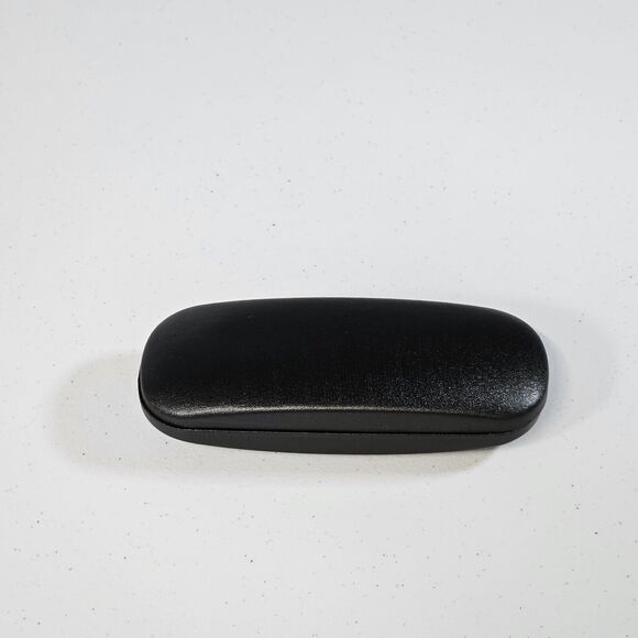 Eyeglasses Case Hard Shell Protective Travel Carrier Black Tan - Picture 1 of 4